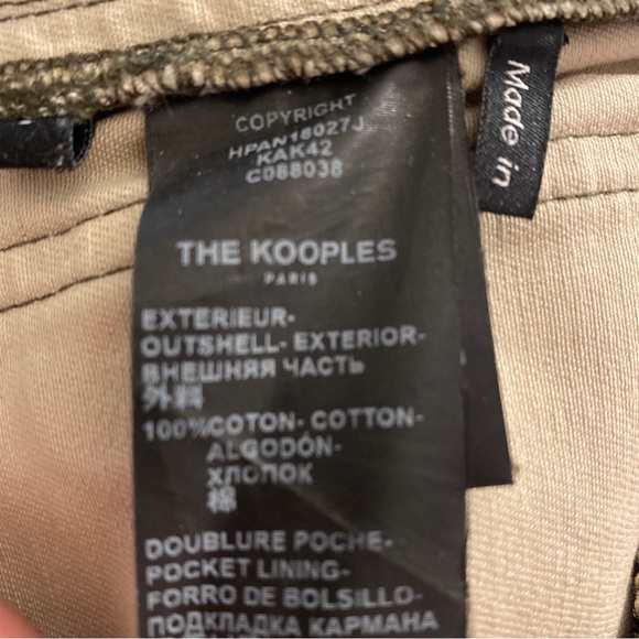 The Kooples Drawstring Jeans Cargo Style Joggers Pants Camo Streetwear 30x26 - Picture 13 of 14